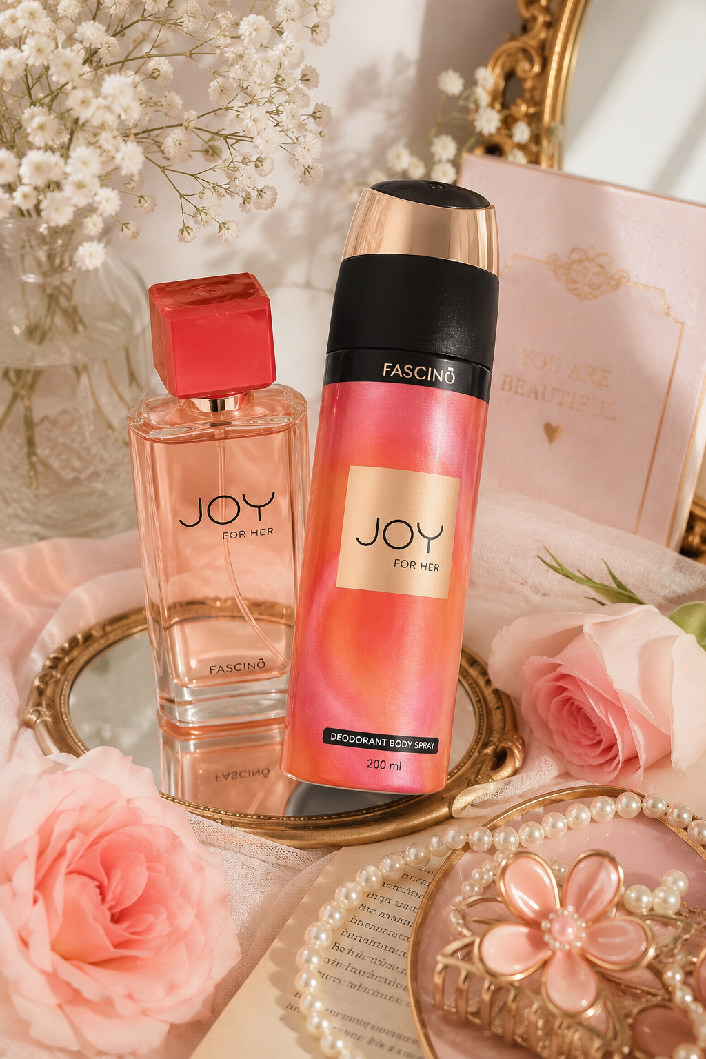 ادکلن و اسپری بدن اصل اماراتی برندJOY