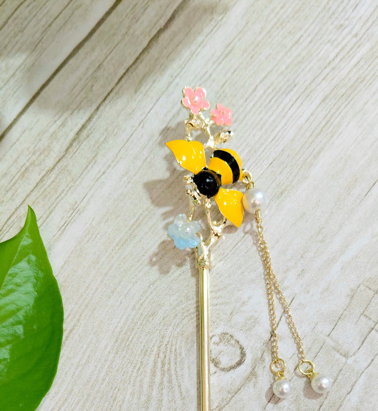 کانزاشی فلزی طلایی طرح زنبور برند BOZA