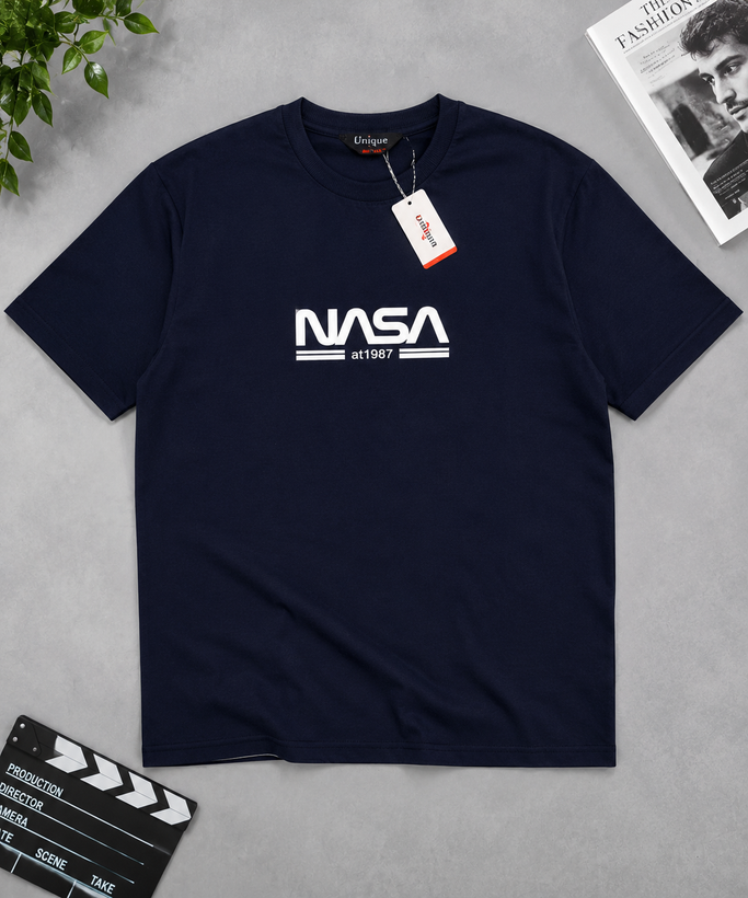 تیشرت مردانه طرح NASAسایز L(رنگ بندی )