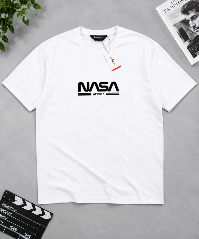 تیشرت مردانه طرح NASAسایز XXL(رنگ بندی)