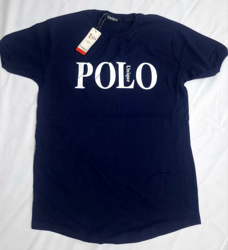 تیشرت مردانه طرح POLO رنگ سورمه ای سایز بندی