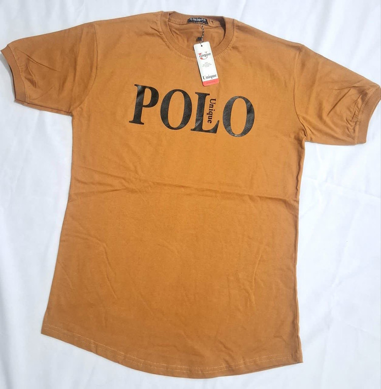 تیشرت مردانه طرح POLO رنگ خردلی سایز بندی