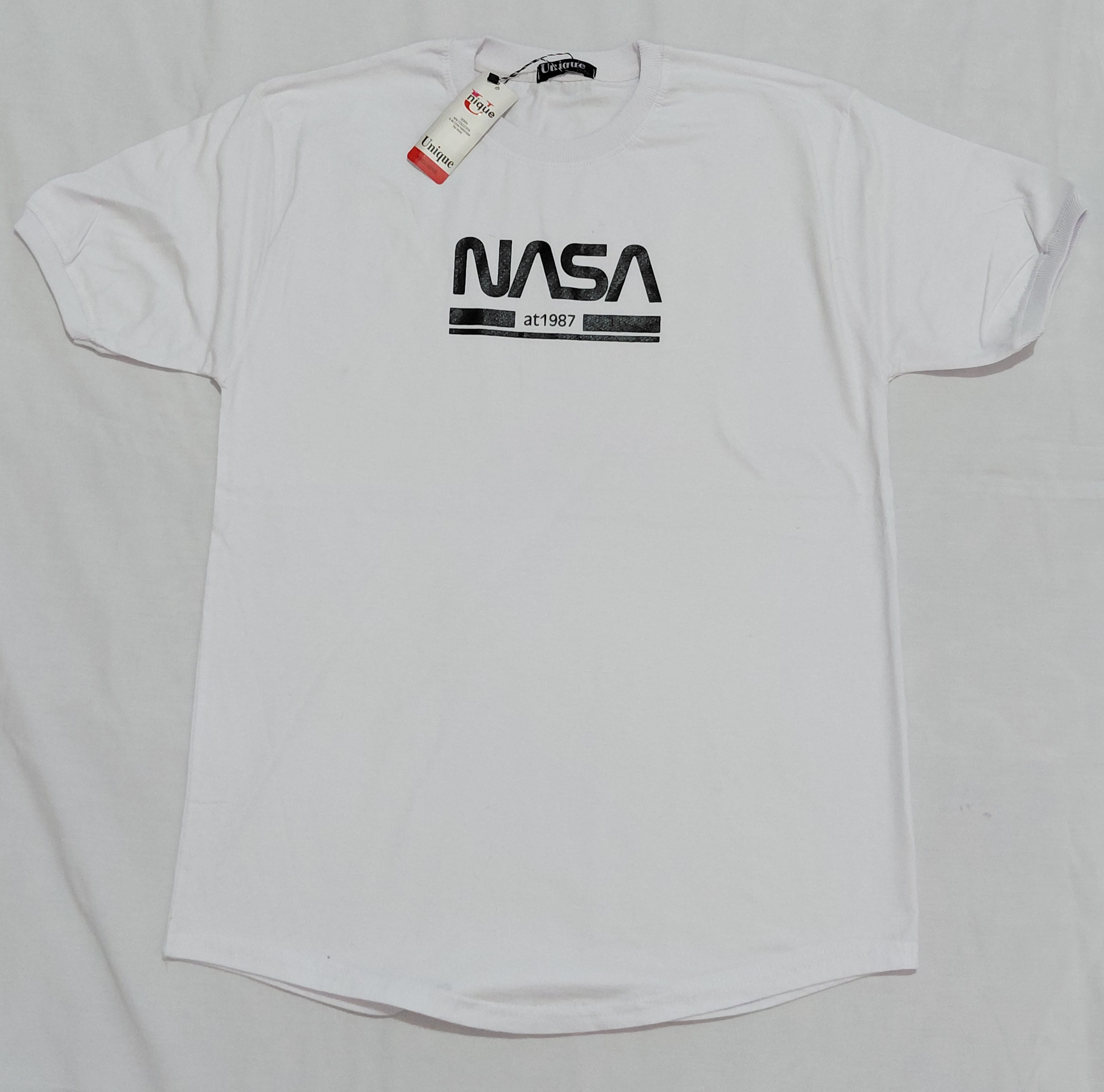 تیشرت مردانه طرح NASA رنگ سفید سایز 2XL