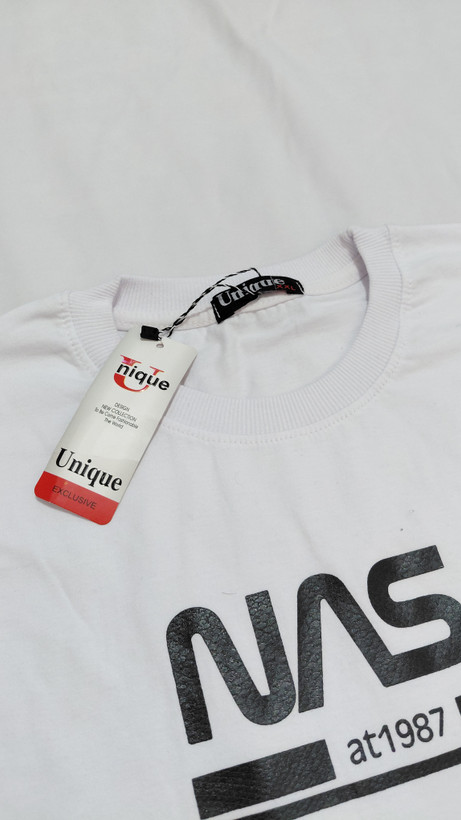 تیشرت مردانه طرح NASA رنگ سفید سایز 2XL