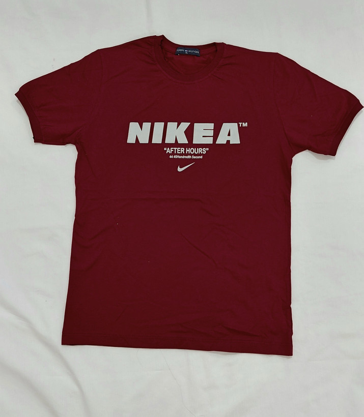 تیشرت مردانه طرح NIKEA، رنگ زرشکی ، سایز XL