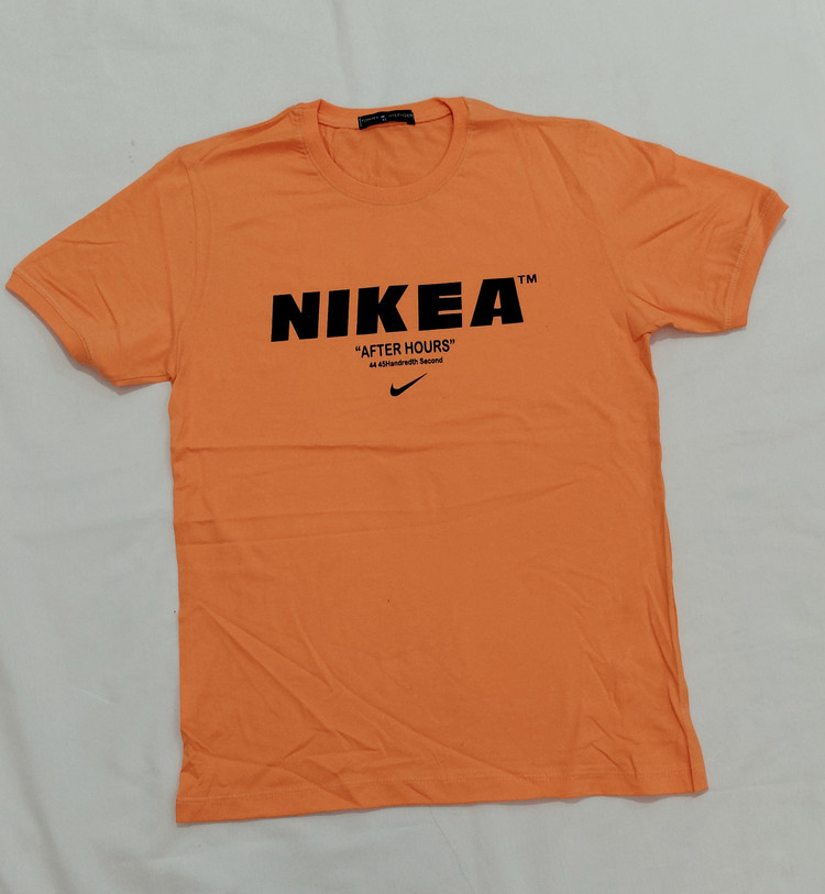 تیشرت مردانه طرح NIKEA، رنگ نارنجی هلویی ، سایز XL
