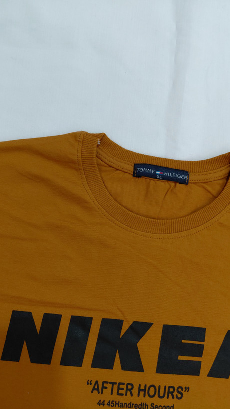 تیشرت مردانه طرح NIKEA، رنگ خردلی ، سایز XL