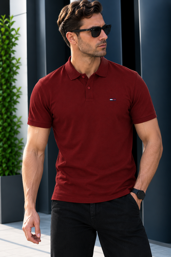 تیشرت مردانه جودون، رنگ زرشکی ، سایز 2XL